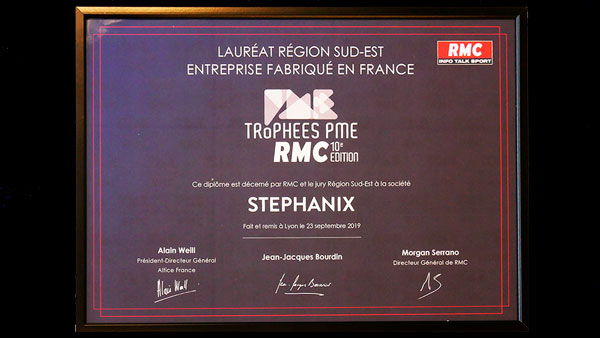 Trophée PME RMC Certificat
